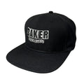 Baker Skateboards Hat Classic Logo Snapback Black