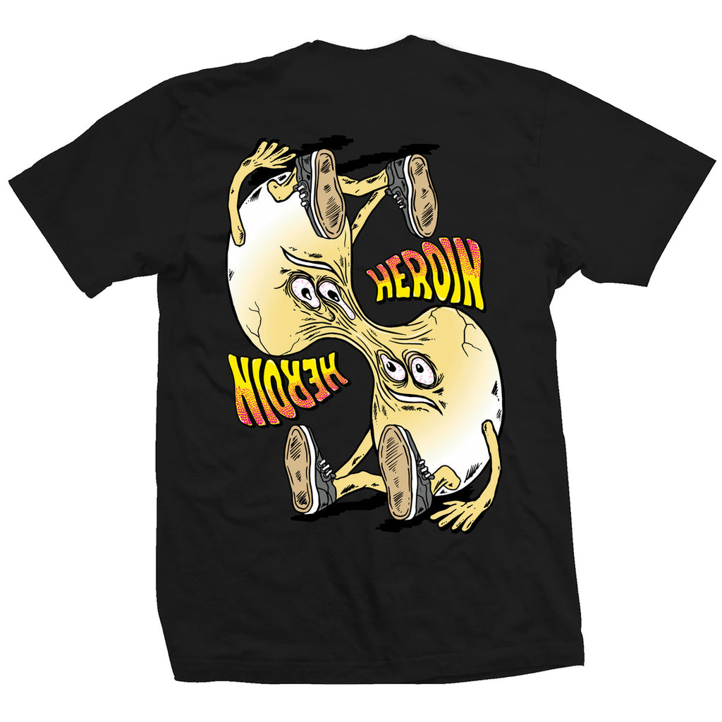 Heroin Skateboards Shirt Merged Black