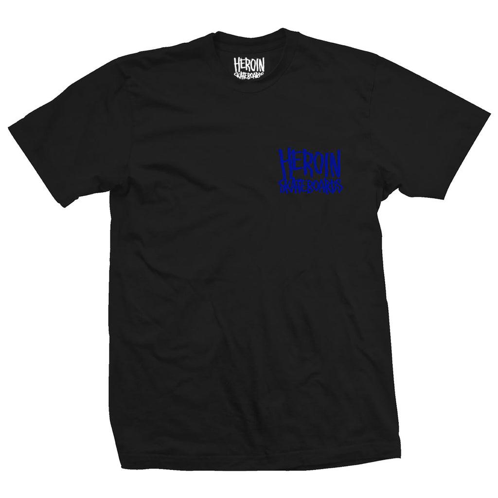 Heroin Skateboards Shirt Swampy Stomp Black