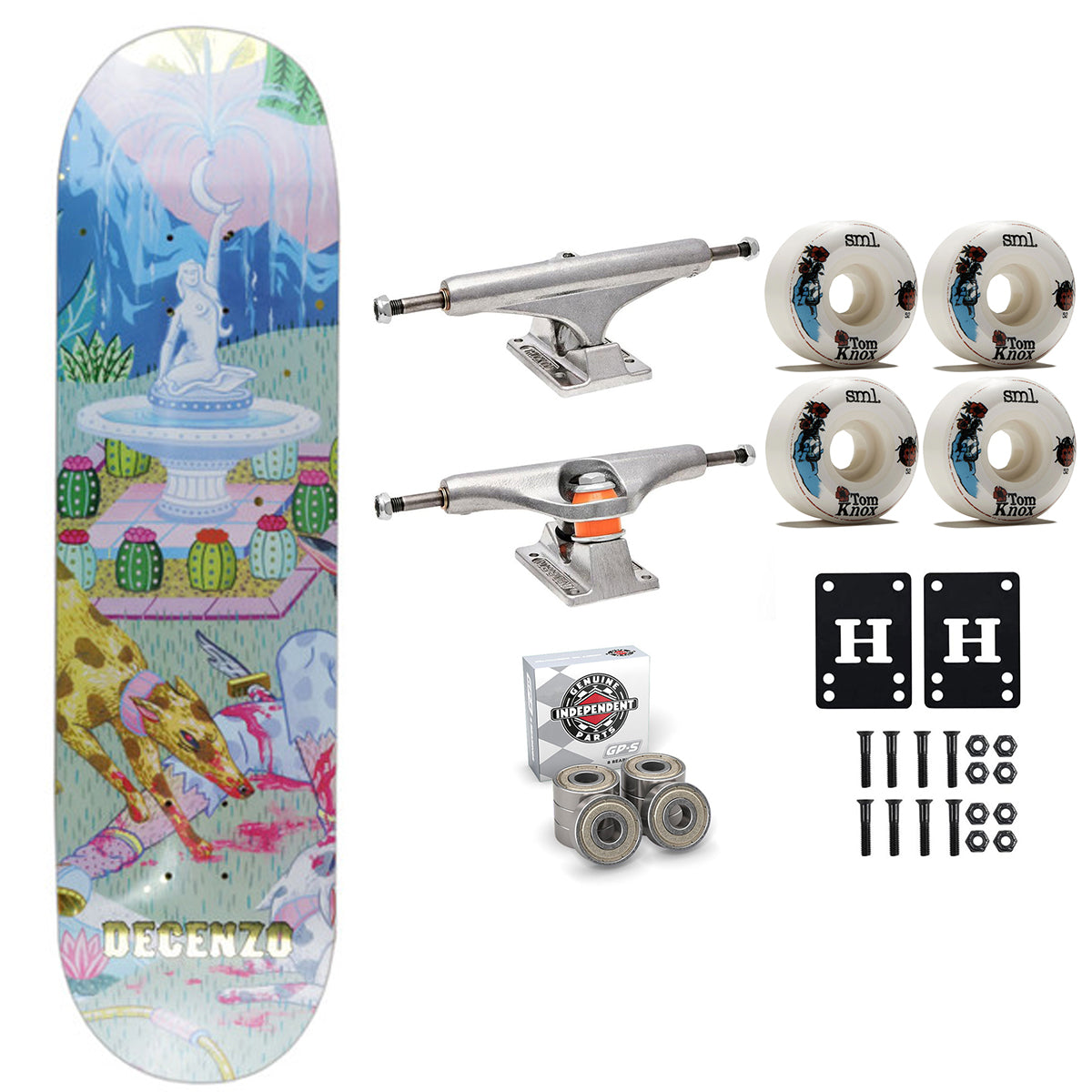 Darkstar Premium Complete Skateboard Decenzo Liu-Wong 8.375" Independent Sml Upgrade