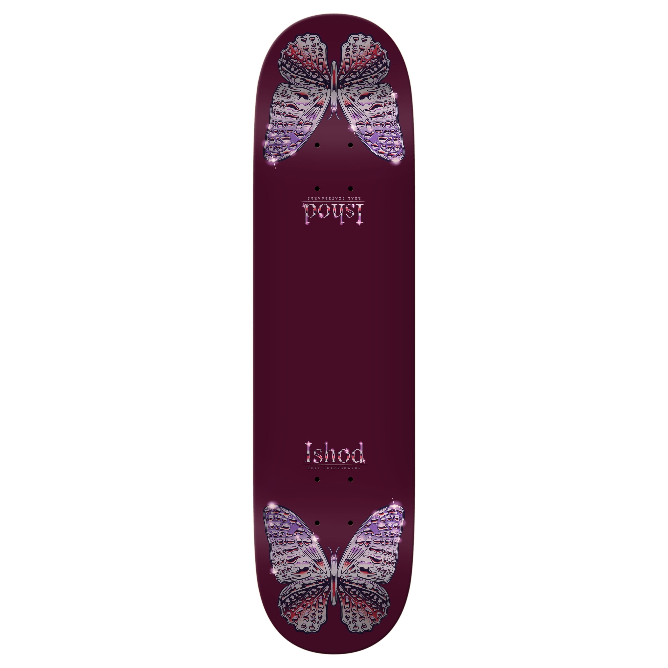 Real Skateboard Complete Ishod Mariposa Chrome Redux Twin Tail 8.0" x 31.5"