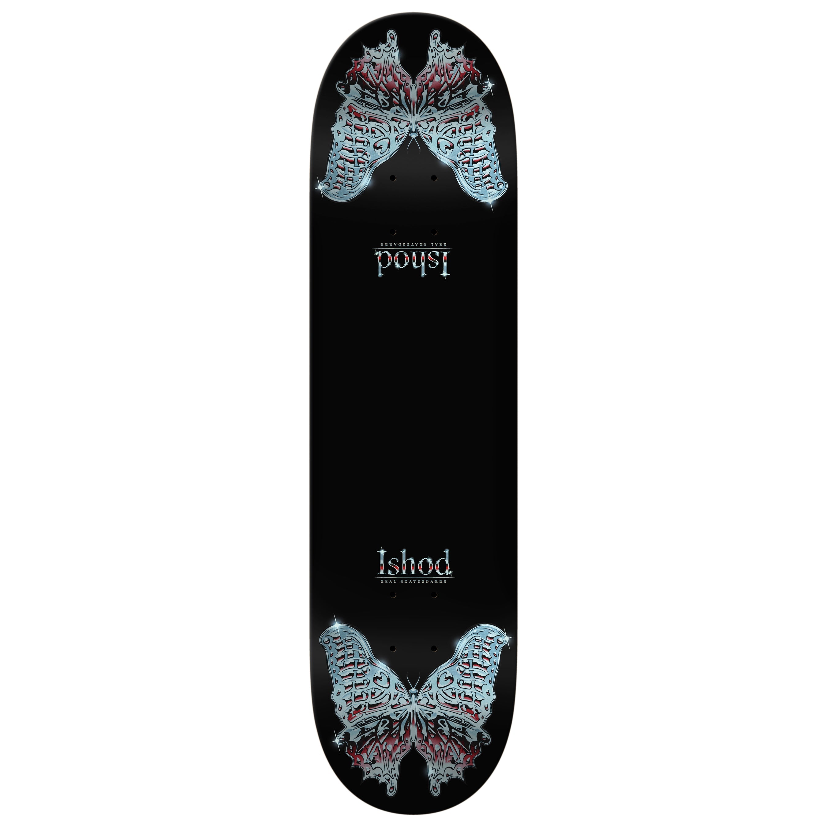 Real Skateboard Deck Ishod Mariposa Chrome Redux Twin Tail DBX 8.3" x 31.9"
