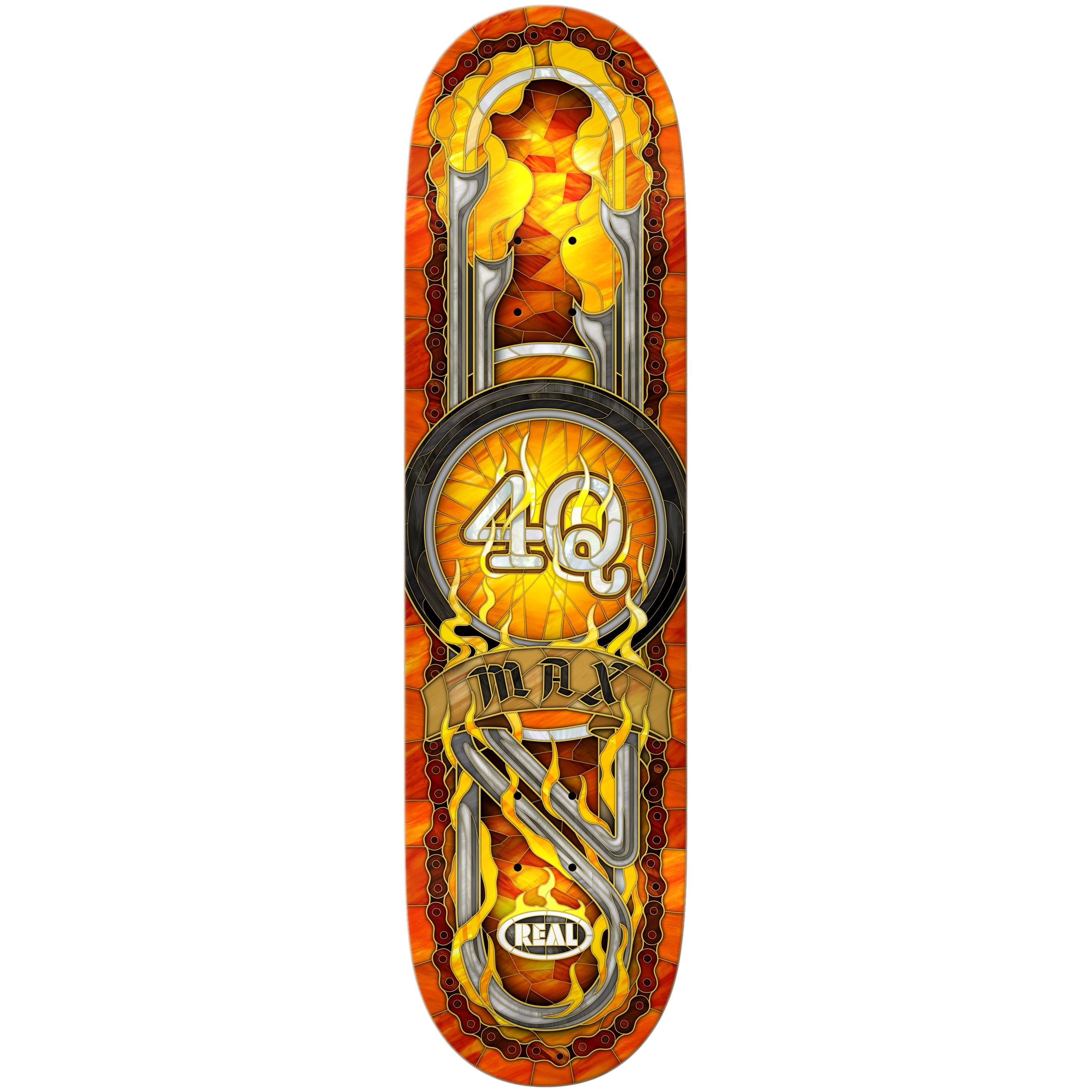 Real Skateboard Complete Max Schaaf 4Q Cathedral 8.5" x 31.85"