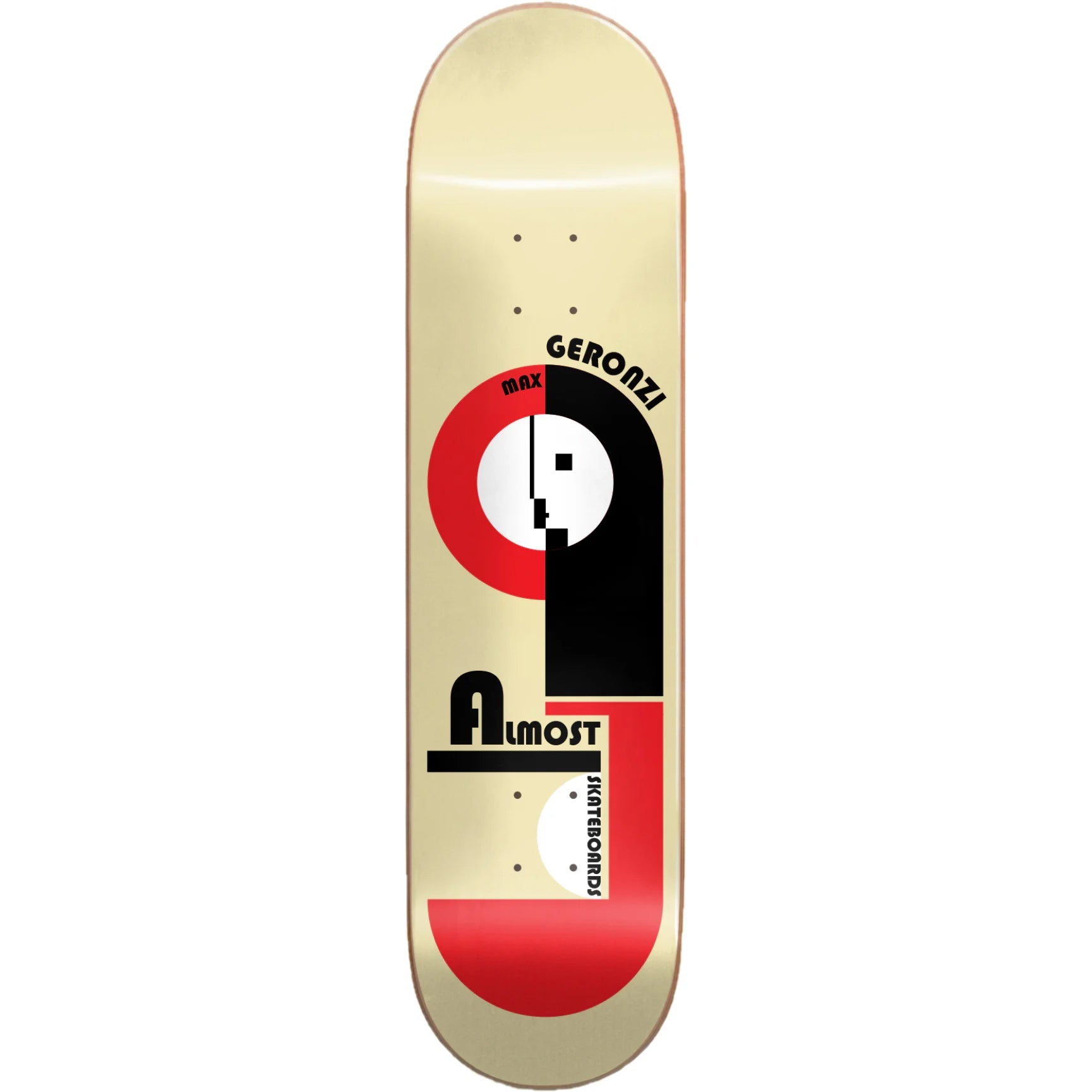 Almost Skateboard Deck Max Geronzi Bauhaus Impact Light 8.25" x 31.7"