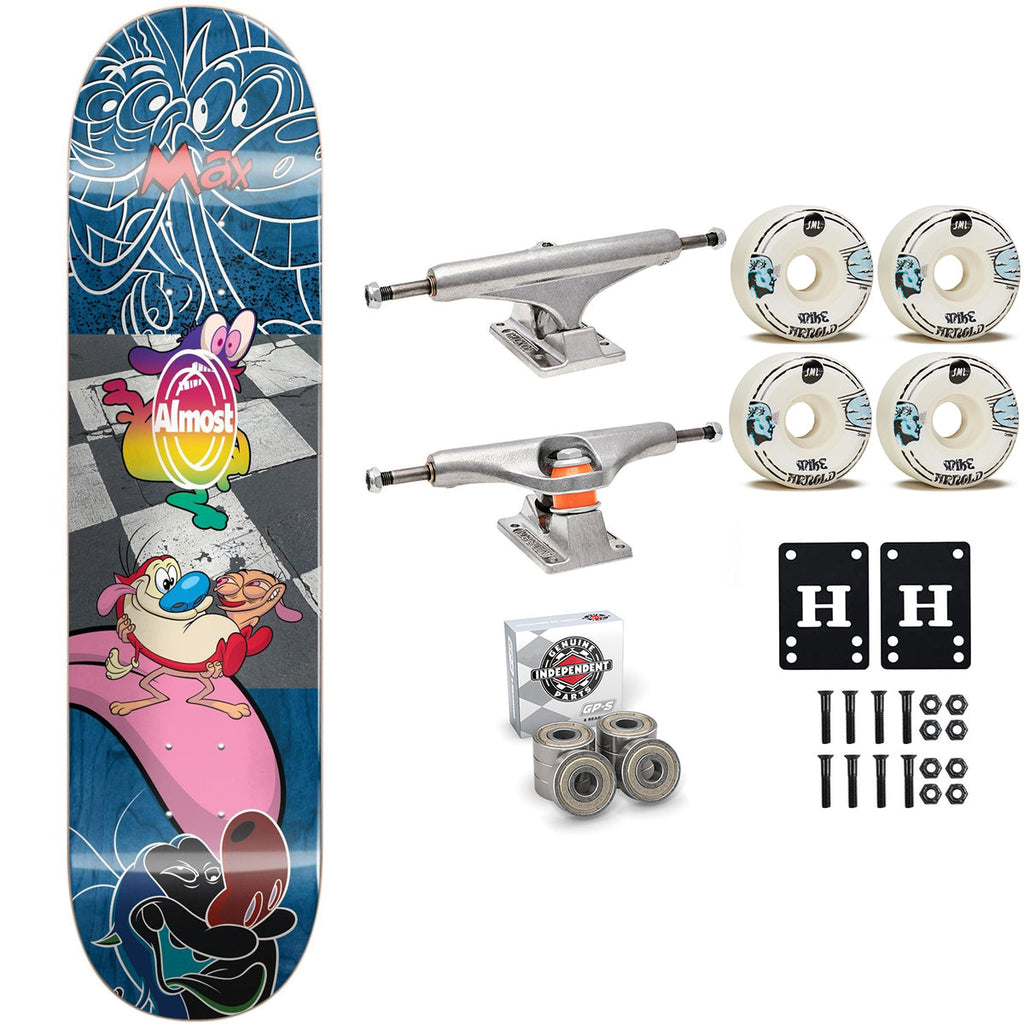 Almost Premium Skateboard Max Ren and Stimpy 8.25" Independent Sml Upgrade
