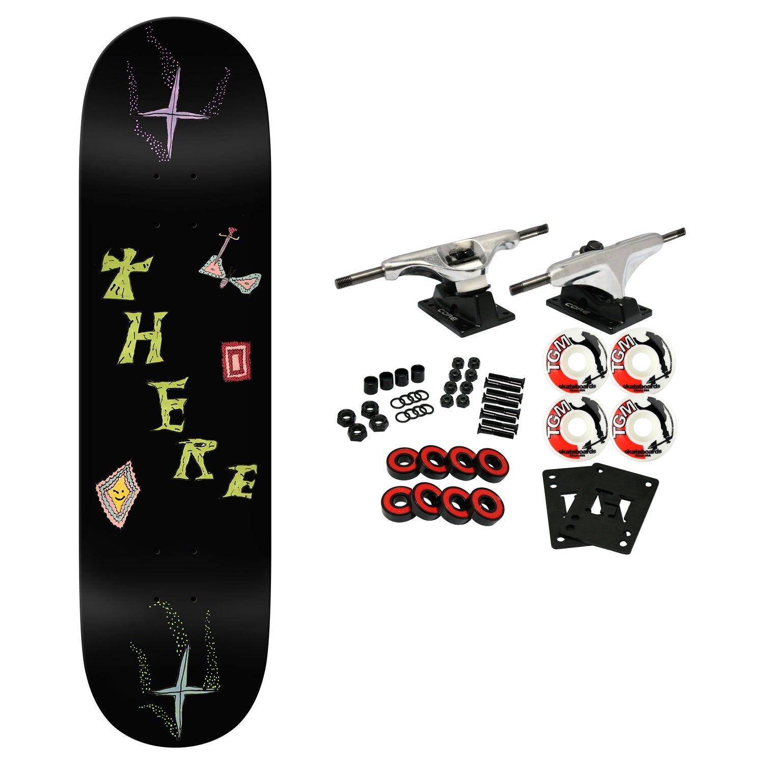 There Skateboard Complete Moth 8.25" x 31.9"