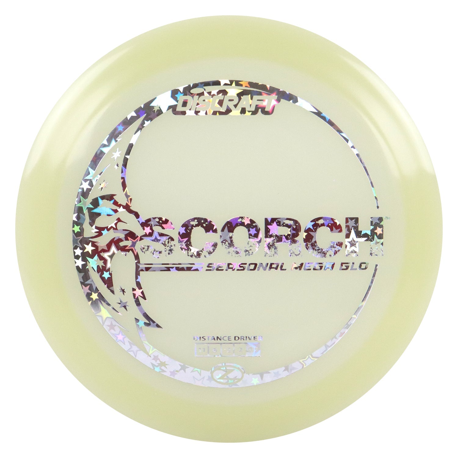 Discraft Disc Golf Seasonal Mega-Glo Scorch Distance Driver 11/6/-2/2 - Choose Exact Disc