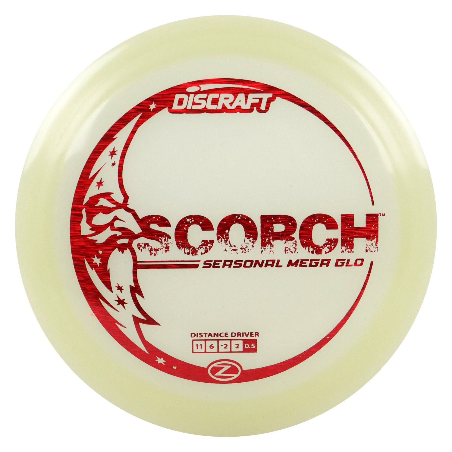 Discraft Disc Golf Seasonal Mega-Glo Scorch Distance Driver 11/6/-2/2 - Choose Exact Disc