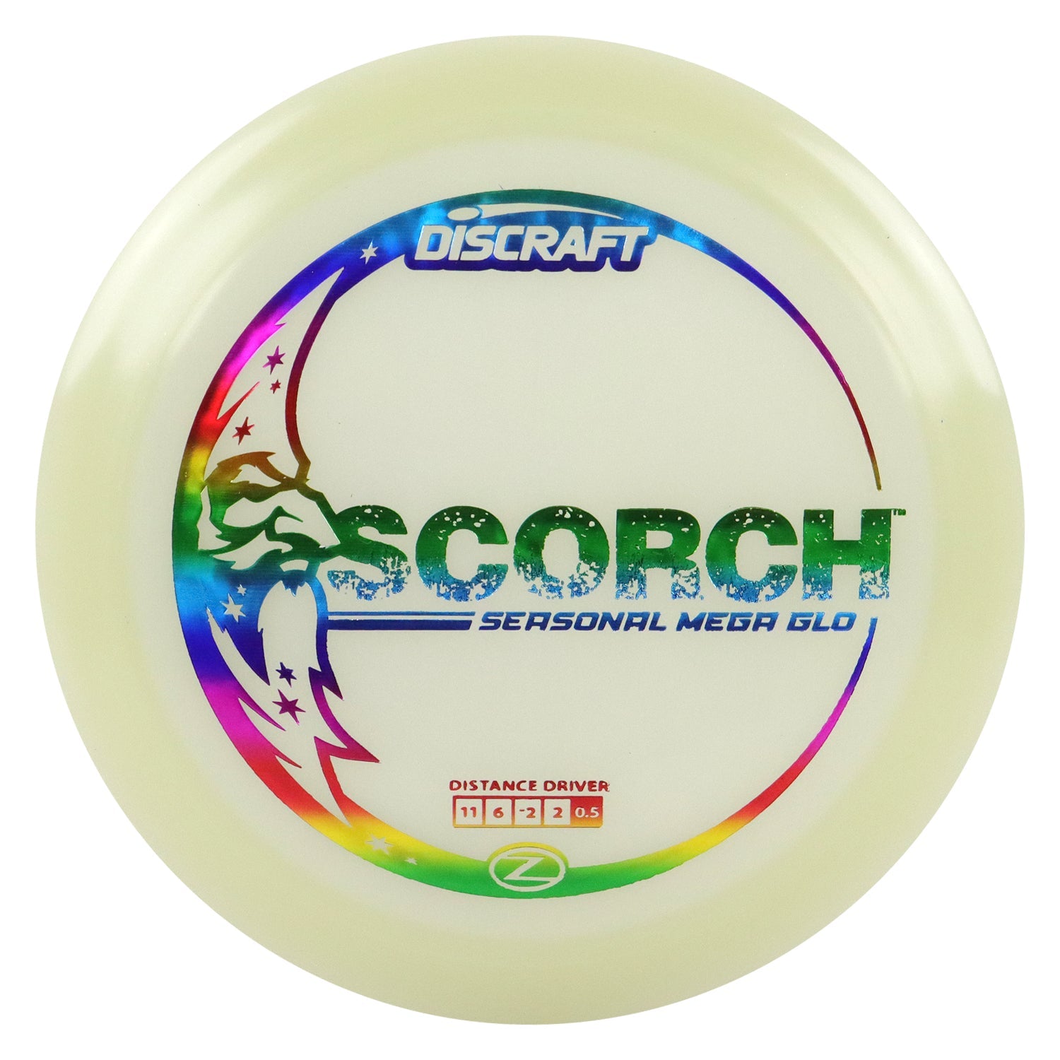 Discraft Disc Golf Seasonal Mega-Glo Scorch Distance Driver 11/6/-2/2 - Choose Exact Disc