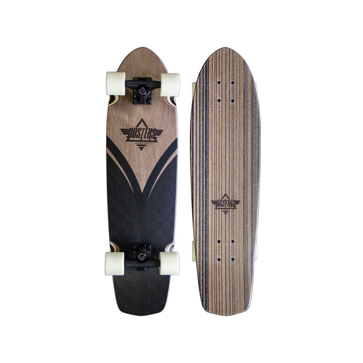 Dusters California Skateboard Cruiser Flashback 7.9" x 31" Custom V-Ply Construction