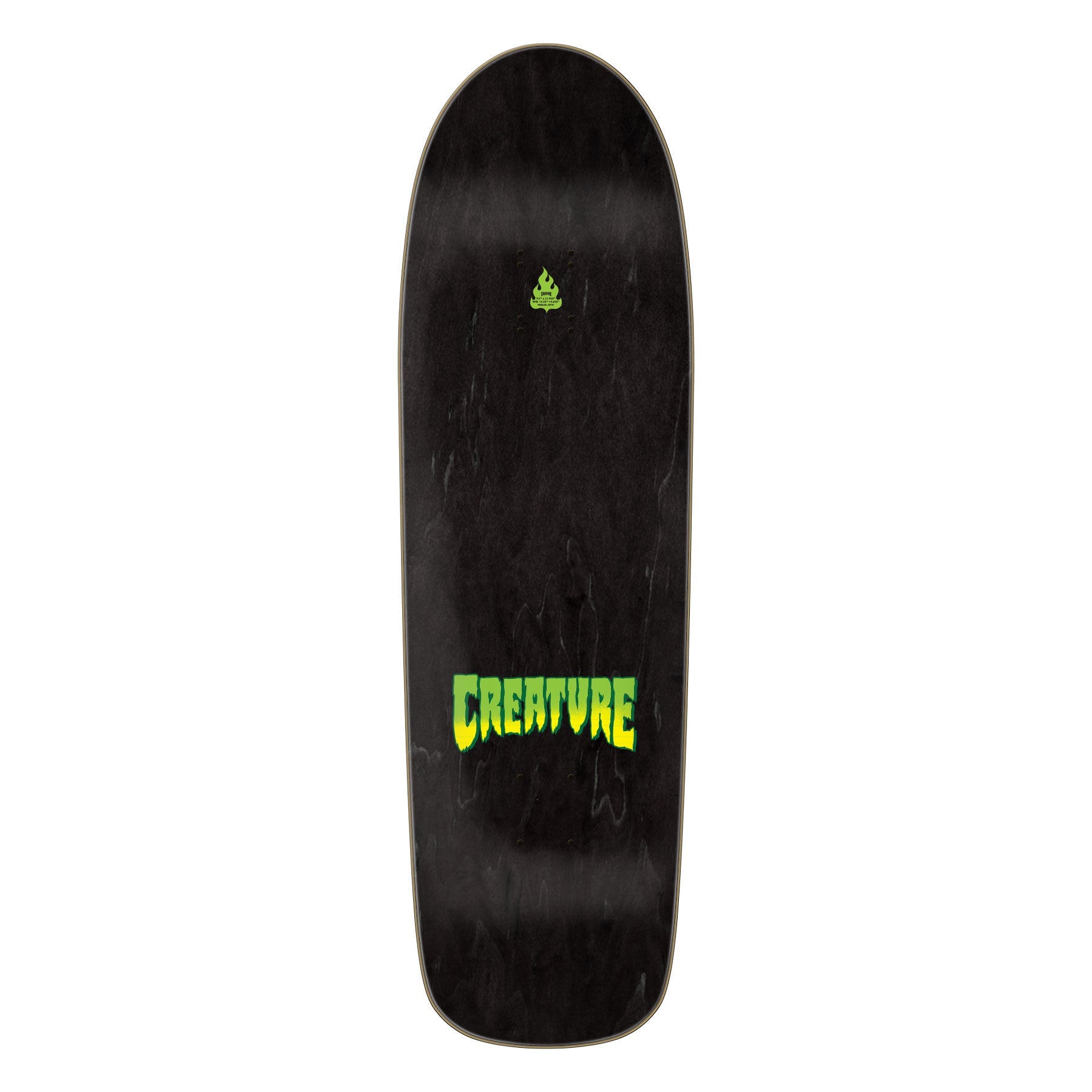 Creature Skateboard Complete Logo Spray Black 9.30" x 31.925"