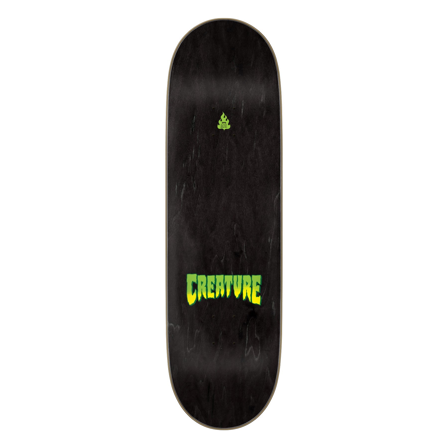 Creature Skateboard Complete Logo Spray Stumps Black 9.0" x 32.15"