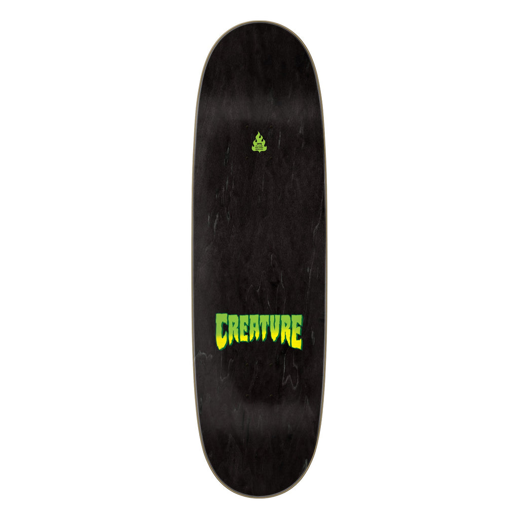 Creature Skateboard Complete Logo Spray Black 9.0" x 32"