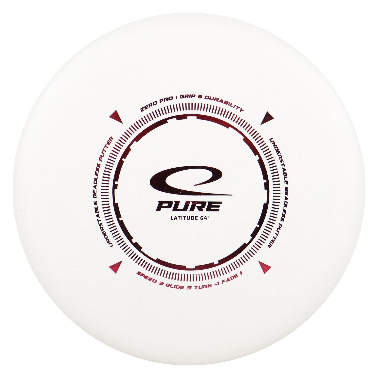 Latitude 64 Disc Golf Zero Pro Pure Putter 3/3/-1/1 - Choose Exact Disc