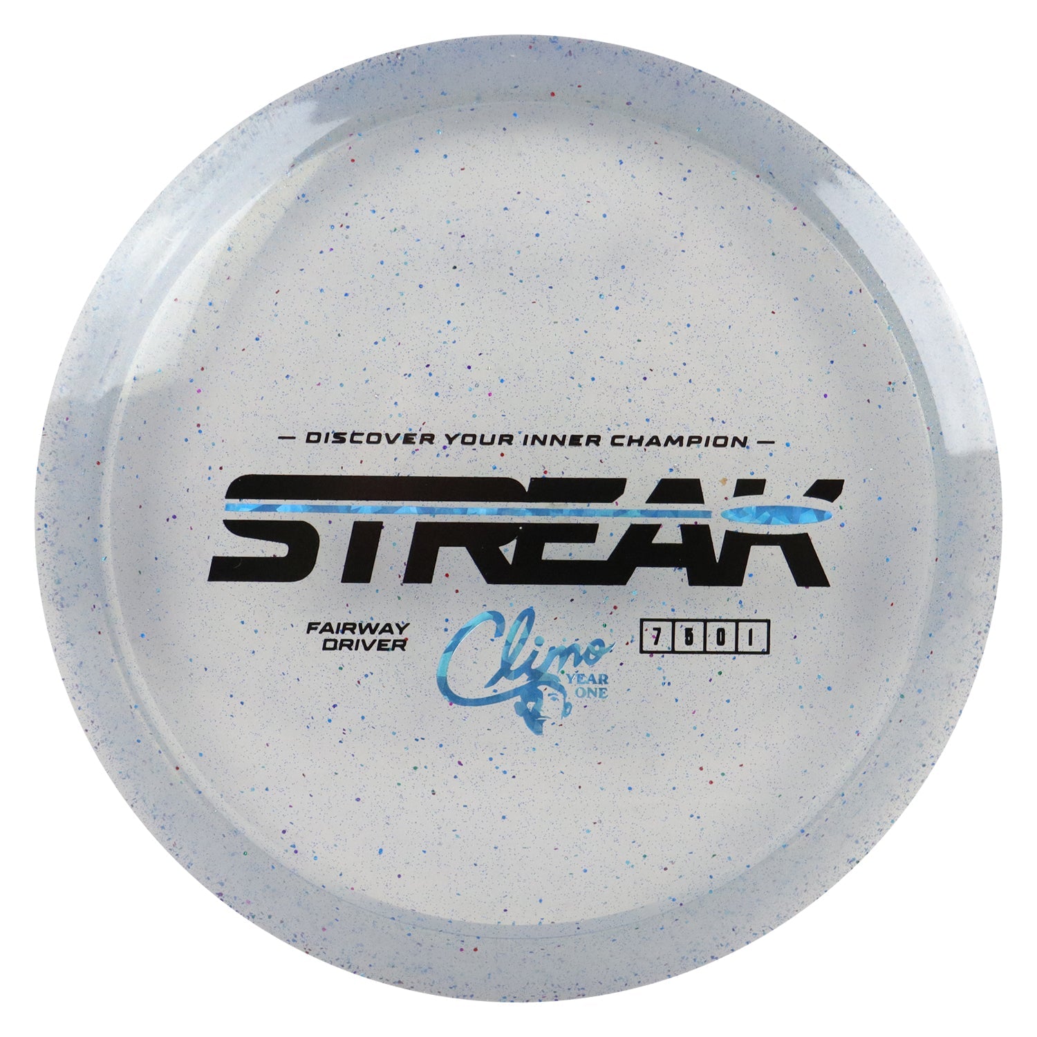 Climo Disc Golf Victory Line Sparkle Year 1 Streak Fairway Driver 7/5/0/1 - Choose Exact Disc