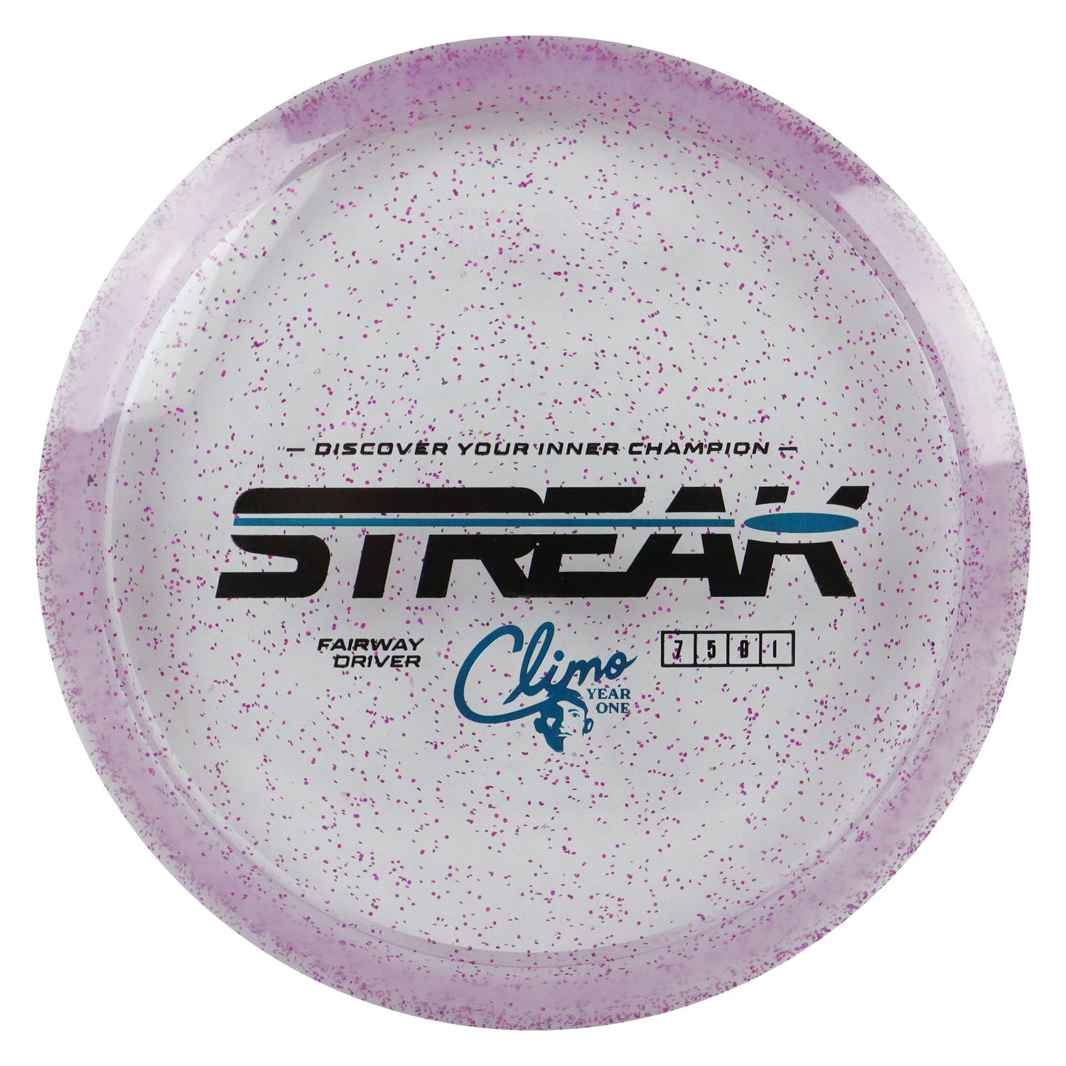 Climo Disc Golf Victory Line Sparkle Year 1 Streak Fairway Driver 7/5/0/1 - Choose Exact Disc