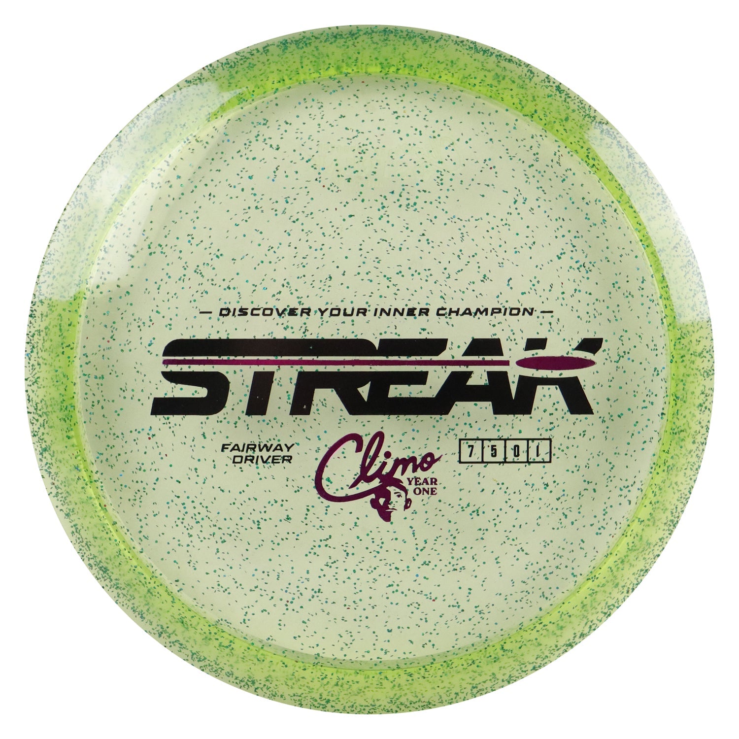 Climo Disc Golf Victory Line Sparkle Year 1 Streak Fairway Driver 7/5/0/1 - Choose Exact Disc