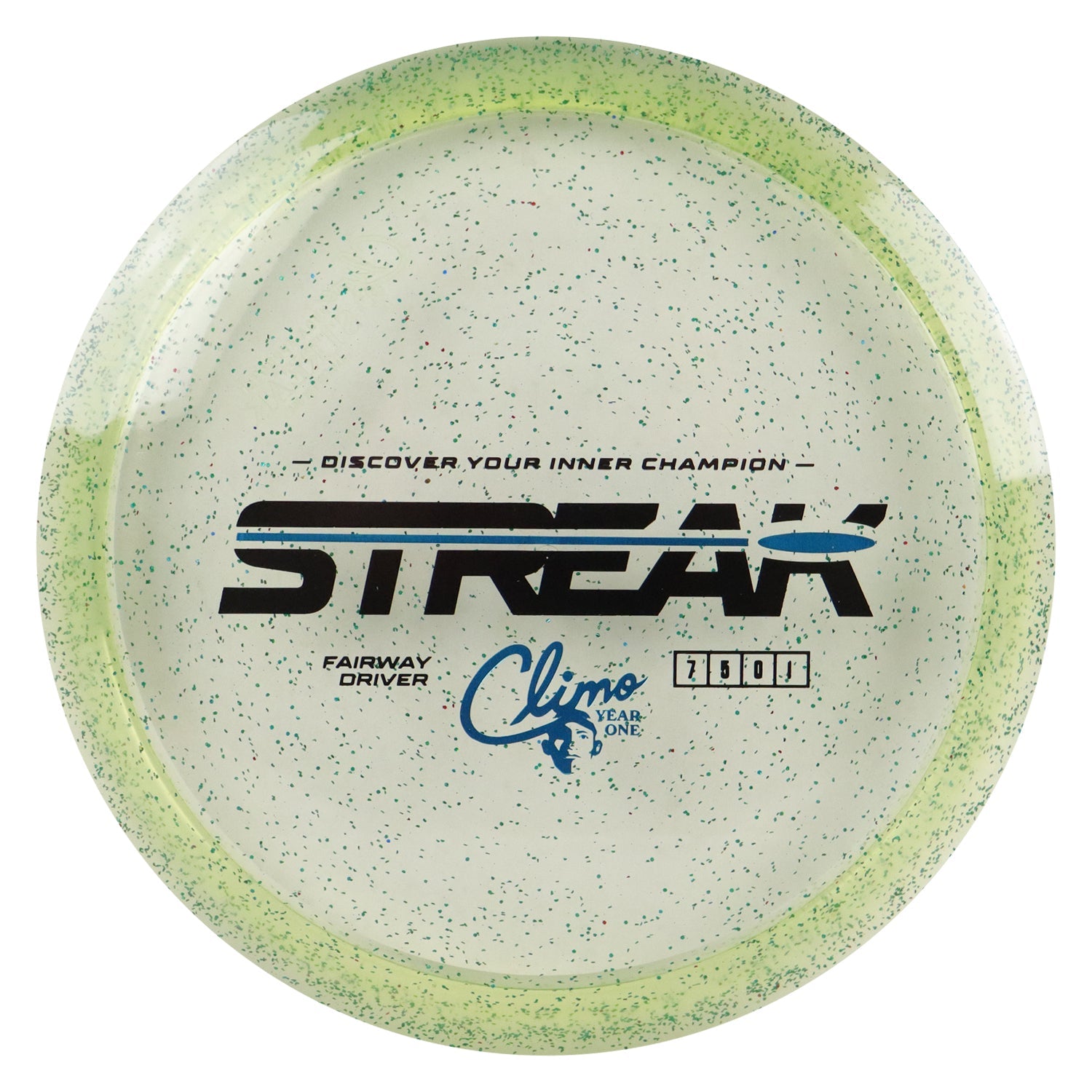 Climo Disc Golf Victory Line Sparkle Year 1 Streak Fairway Driver 7/5/0/1 - Choose Exact Disc