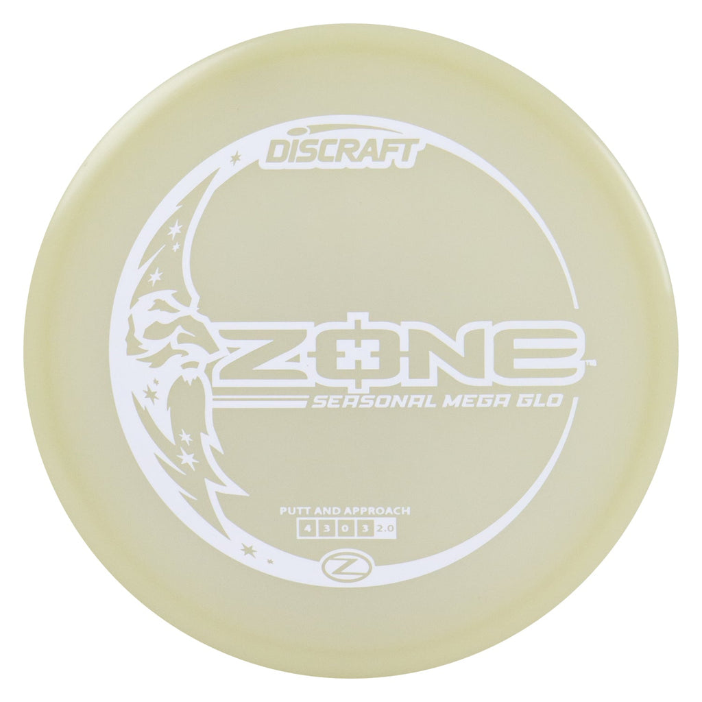 Discraft Disc Golf Seasonal Mega-Glo Zone Putter 4/3/0/3 - Choose Exact Disc