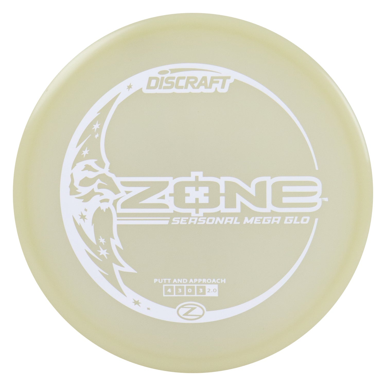 Discraft Disc Golf Seasonal Mega-Glo Zone Putter 4/3/0/3 - Choose Exact Disc