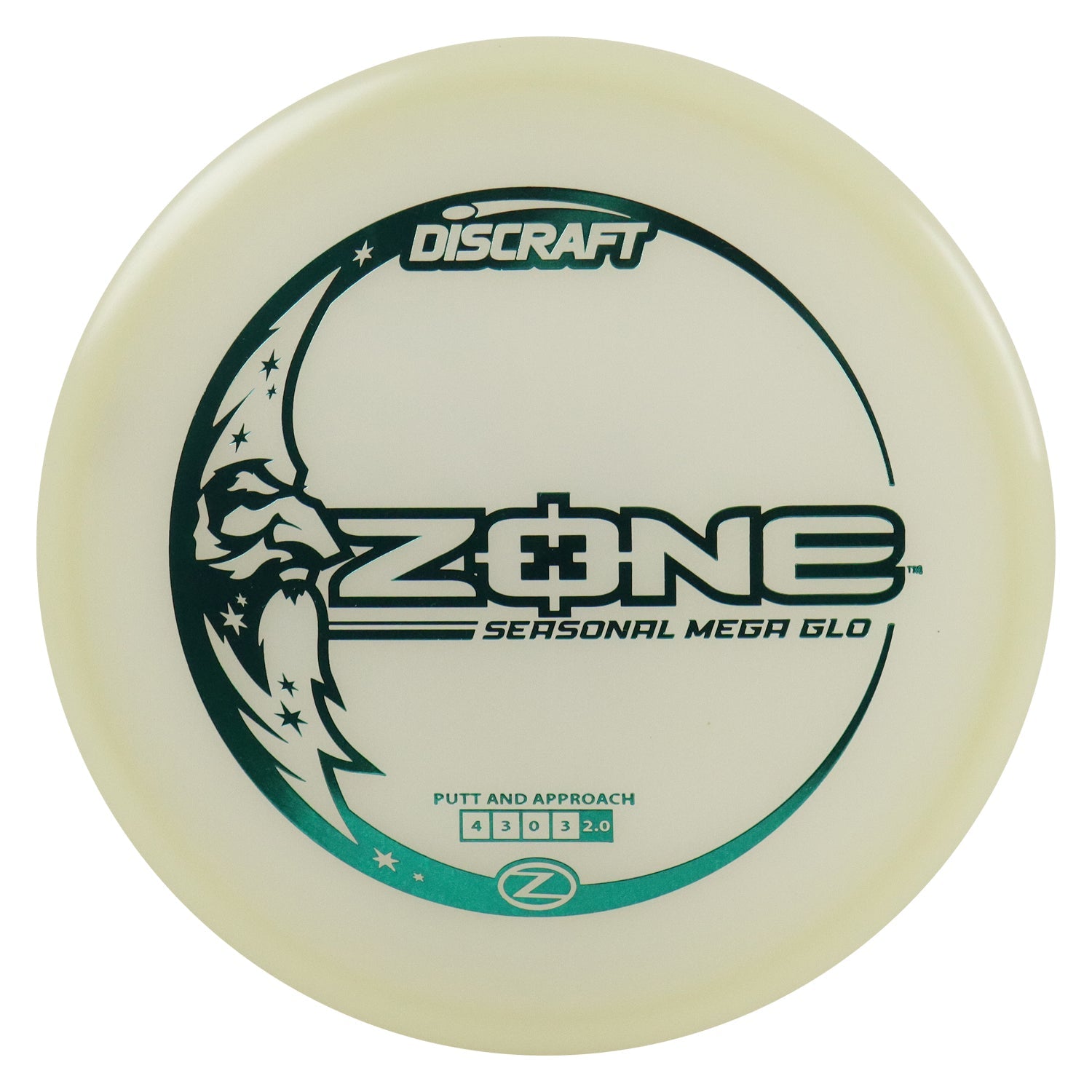 Discraft Disc Golf Seasonal Mega-Glo Zone Putter 4/3/0/3 - Choose Exact Disc