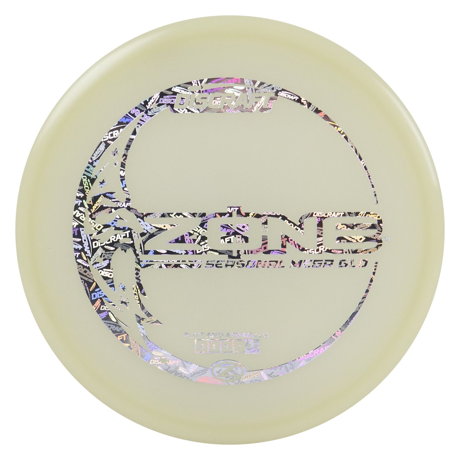 Discraft Disc Golf Seasonal Mega-Glo Zone Putter 4/3/0/3 - Choose Exact Disc