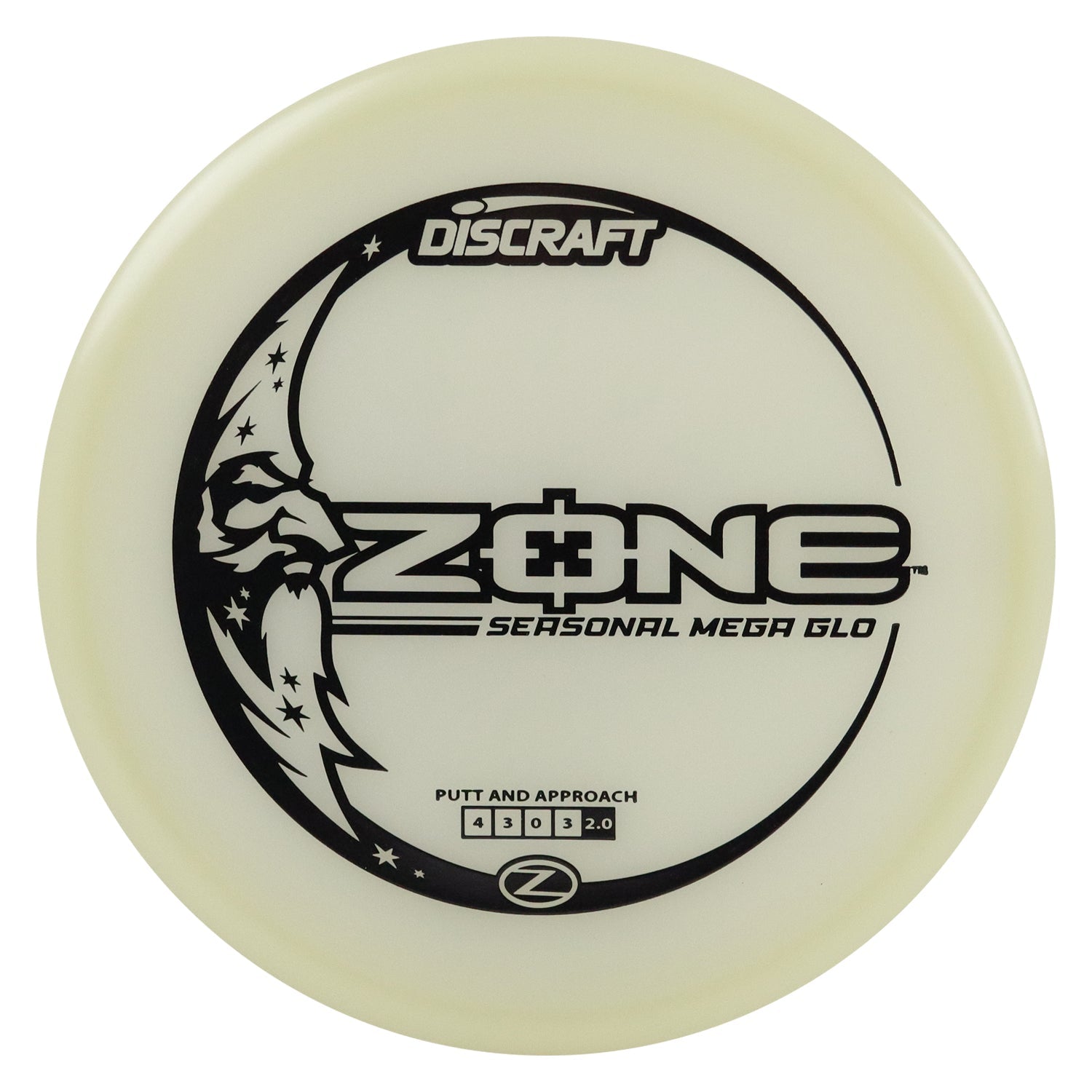 Discraft Disc Golf Seasonal Mega-Glo Zone Putter 4/3/0/3 - Choose Exact Disc
