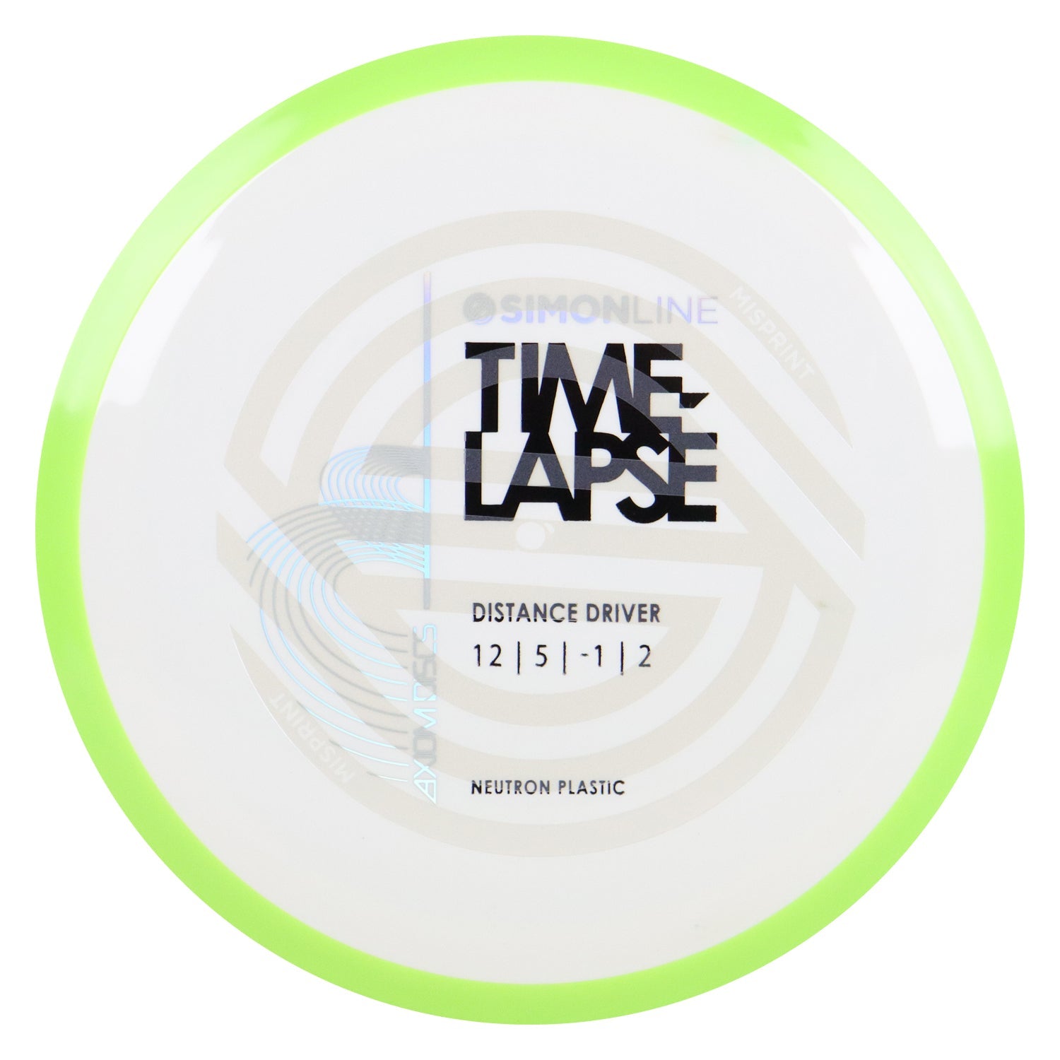 Axiom Disc Golf Simon Line Neutron Time-Lapse Retooled Misprint Distance Driver 12/5/-1/2