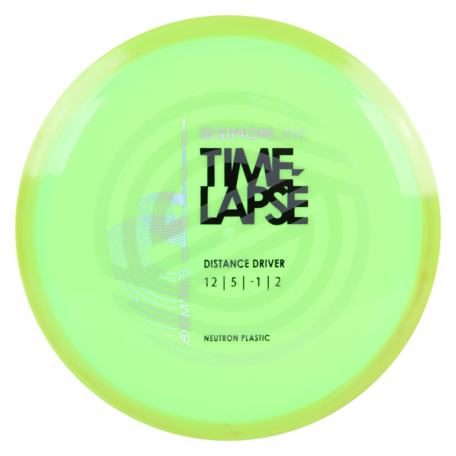 Axiom Disc Golf Simon Line Neutron Time-Lapse Retooled Misprint Distance Driver 12/5/-1/2