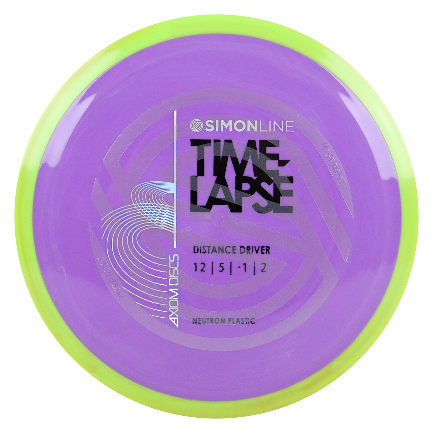 Axiom Disc Golf Simon Line Neutron Time-Lapse Retooled Misprint Distance Driver 12/5/-1/2