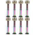 Dime Bag Skateboard Mounting Hardware 1.25" Phillips Oil Slick Bolts / Silver Nuts
