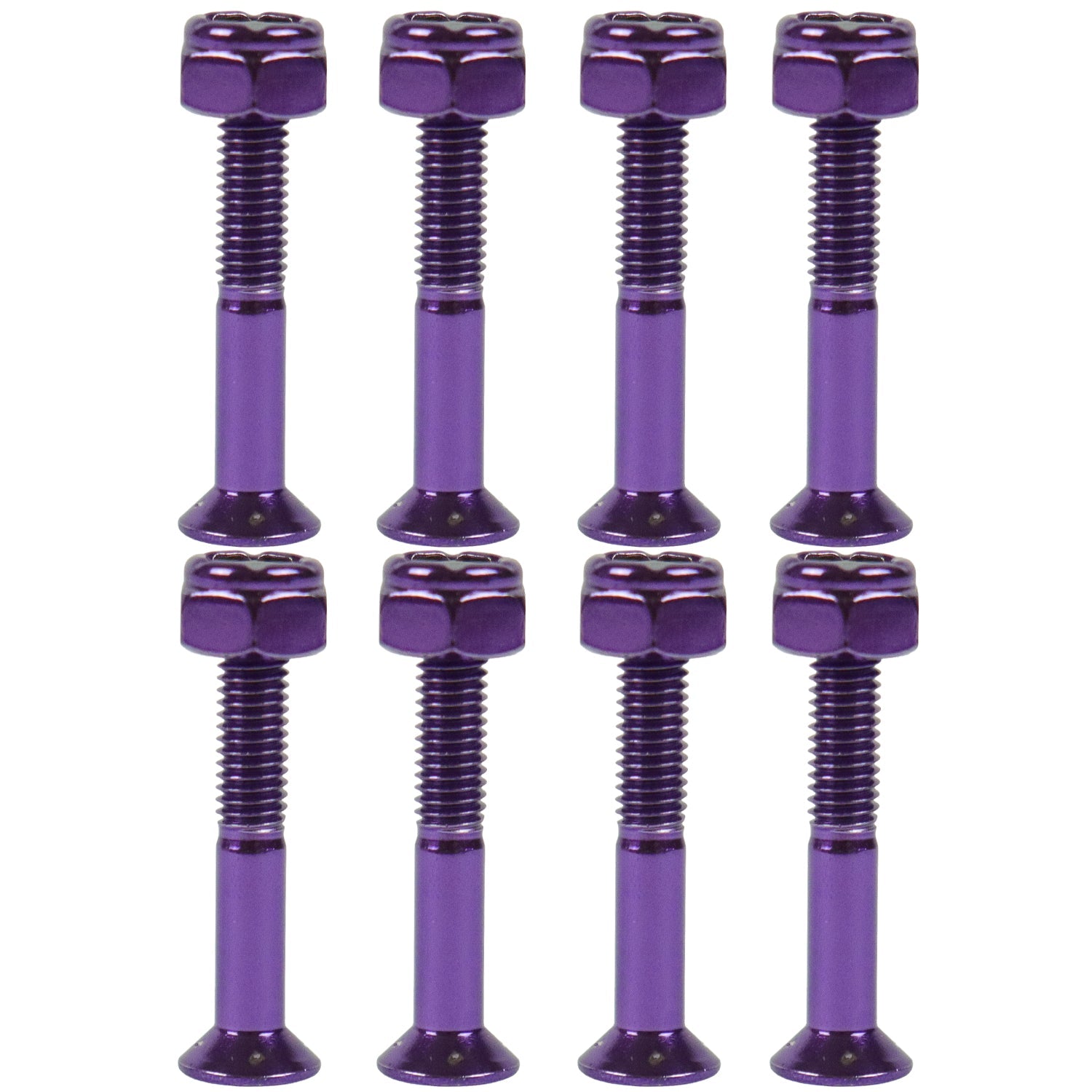 Dime Bag Skateboard Mounting Hardware 1.25" Phillips Purple Nuts and Bolts