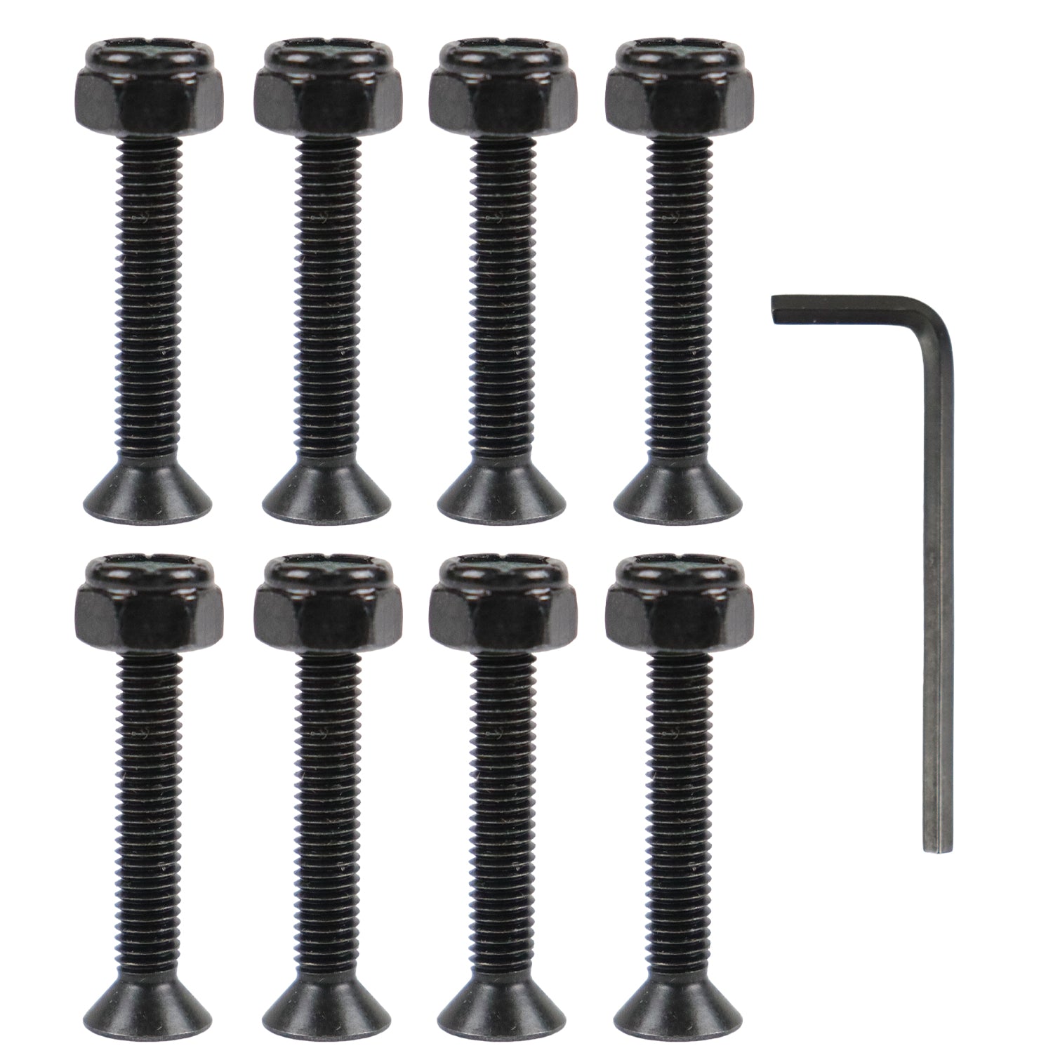 Dime Bag Skateboard Mounting Hardware 1" Allen Nuts and Bolts with Wrench