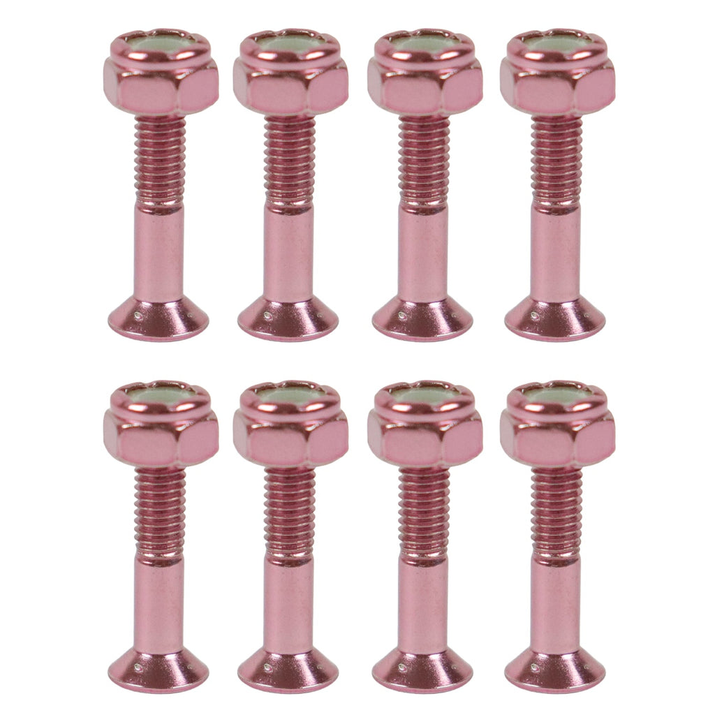 Dime Bag Skateboard Mounting Hardware 1" Phillips Pink Nuts and Bolts
