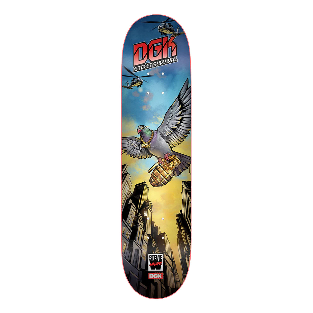 DGK Premium Skateboard Williams Flight 8.25" Krux Trucks, SML Wheels, Indy Bearings