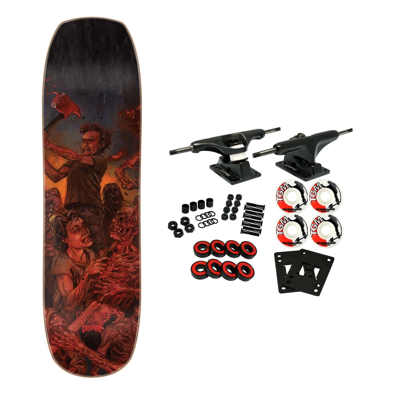 Creature Skateboard Complete Cannibal Corpse Chaos Horrific 8.75" x 32.05"