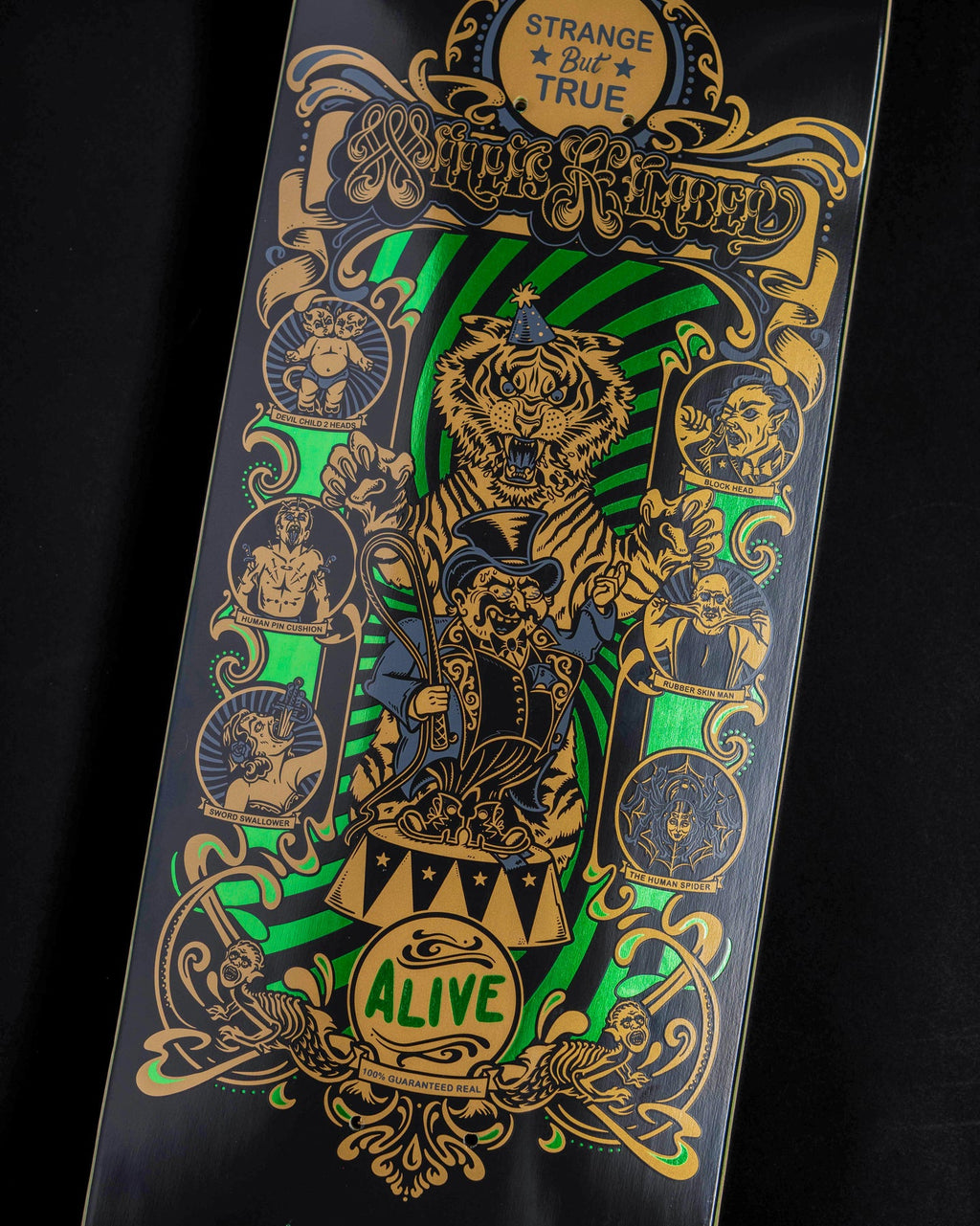 Creature Skateboard Deck Kimbel Sideshow 9.0" x 33"