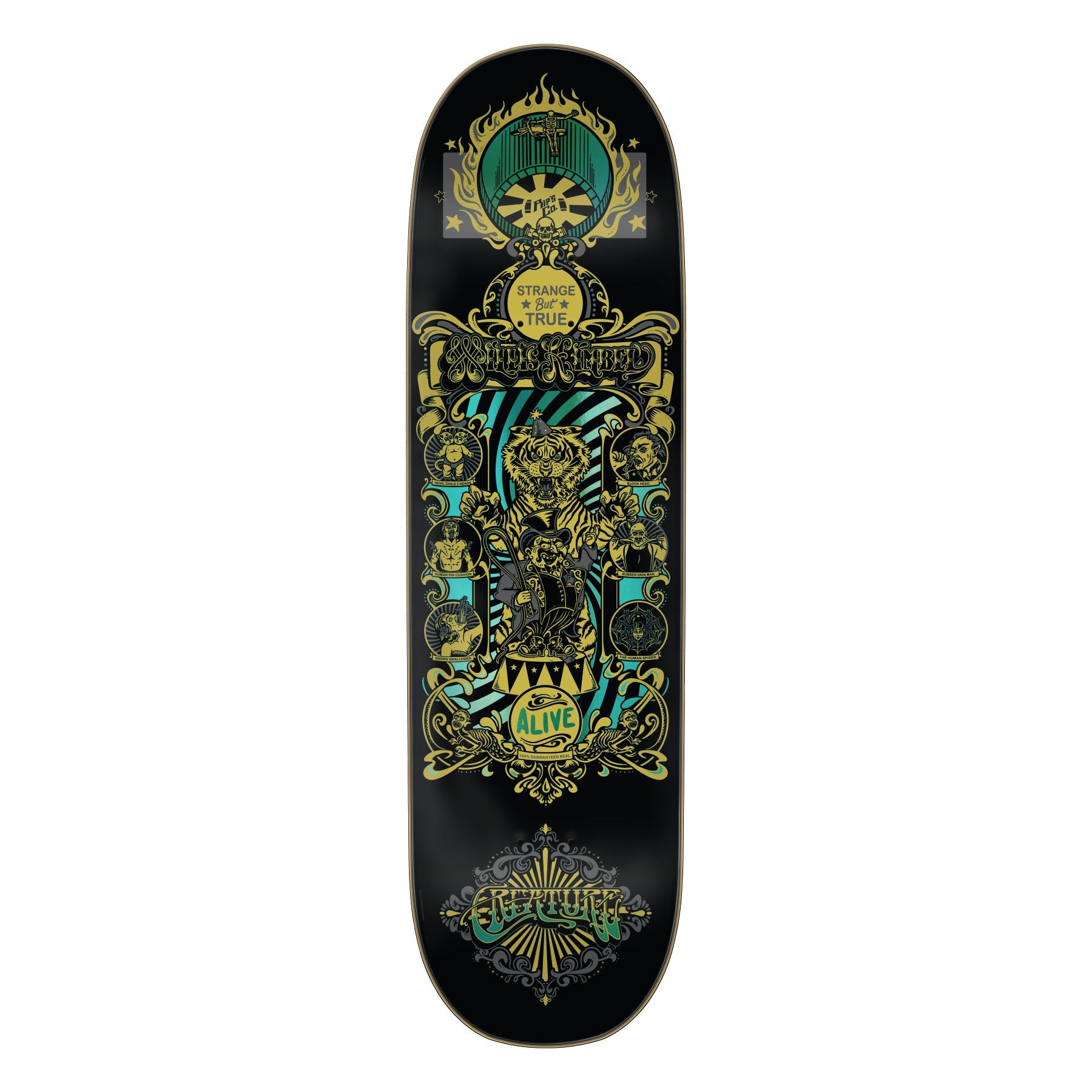 Creature Skateboard Deck Kimbel Sideshow 9.0" x 33"
