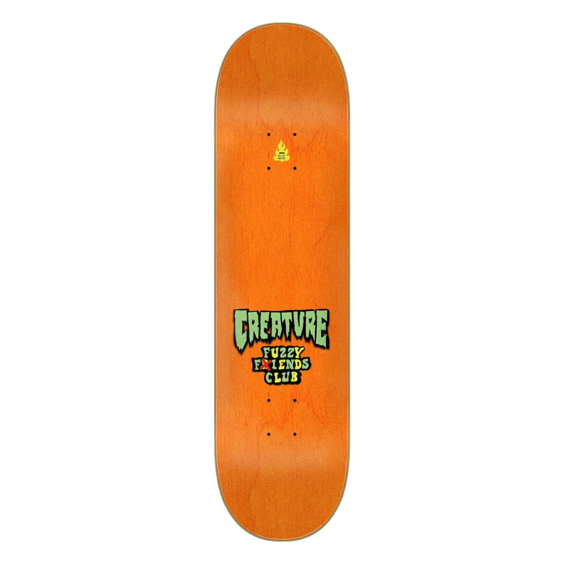 Creature Skateboard Complete Gravette Fuzzy Creature Fiends 8.3" x 32.2"