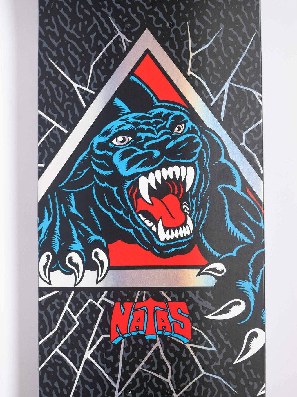 Santa Cruz Skateboard Deck Natas Shattered Panther VX Tri-X 9.0" x 32.15"