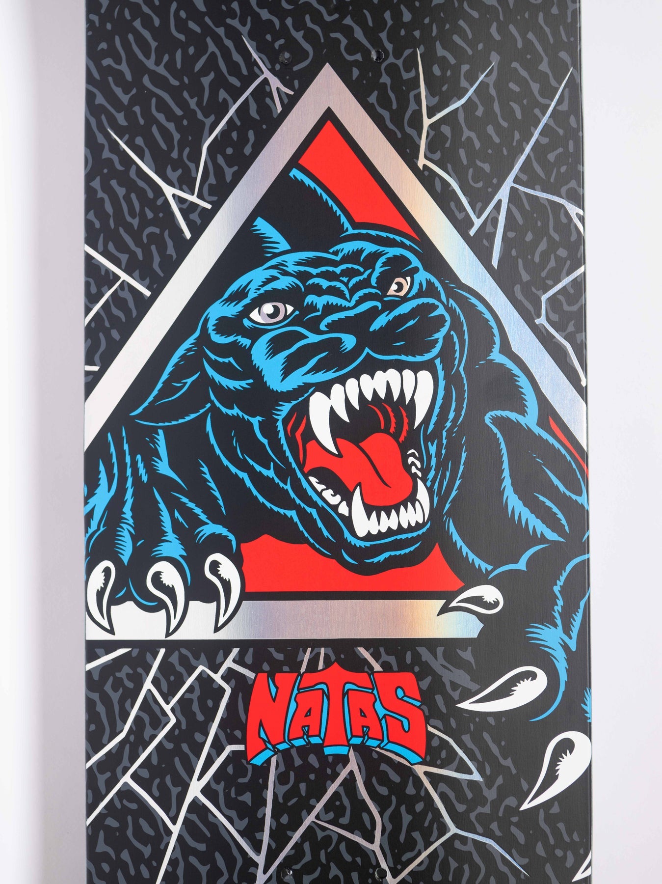 Santa Cruz Skateboard Deck Natas Shattered Panther VX Tri-X 9.0" x 32.15"
