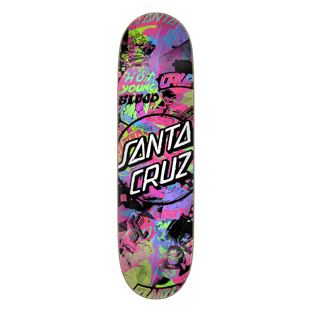 Santa Cruz Skateboard Deck Cut Collage 8.5" x 32.2"