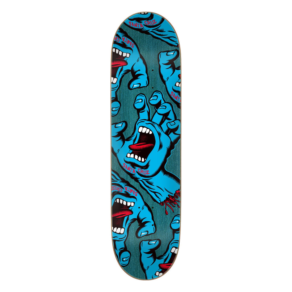 Santa Cruz Skateboard Deck Crowded Hand 8.25" x 31.83"