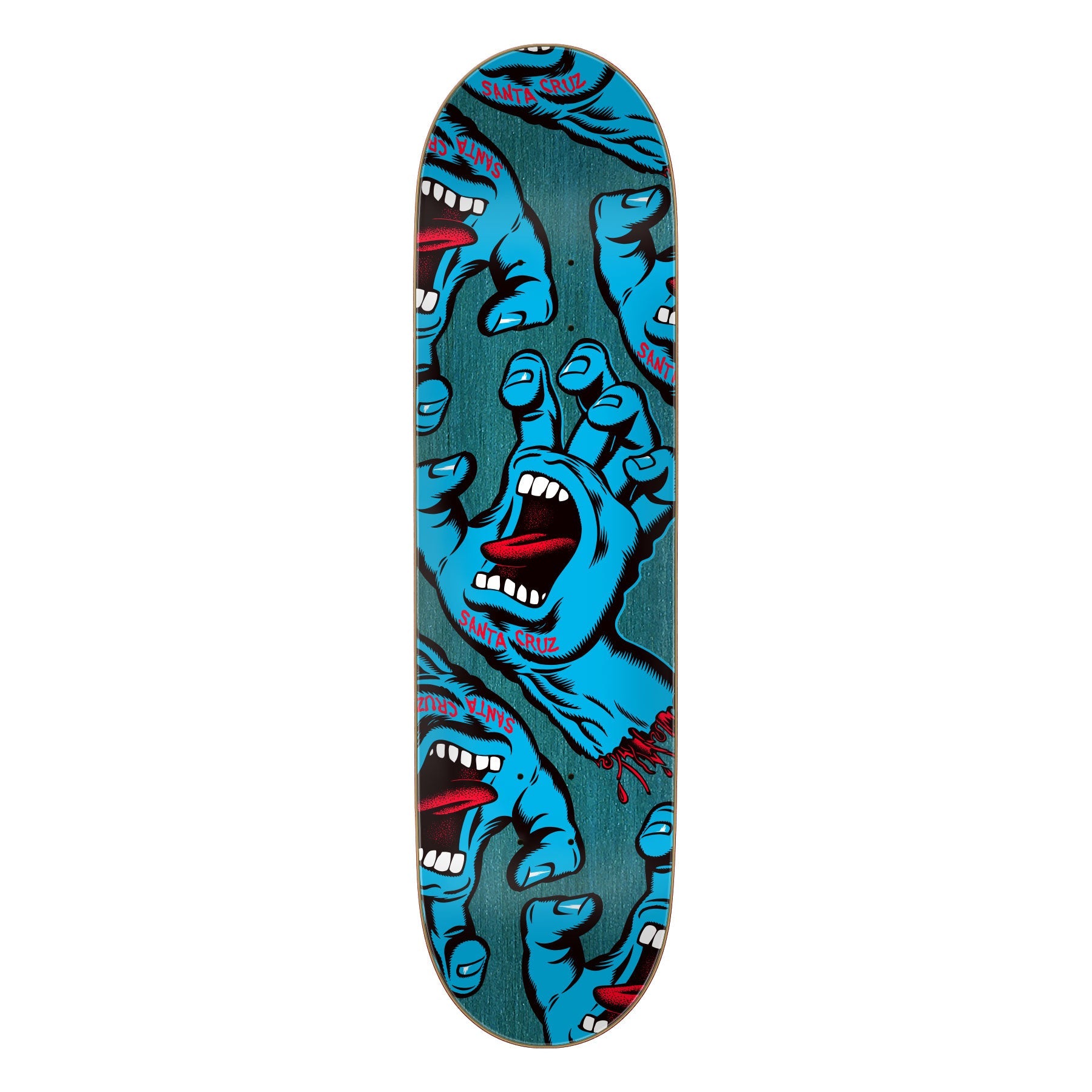 Santa Cruz Skateboard Deck Crowded Hand 8.25" x 31.83"