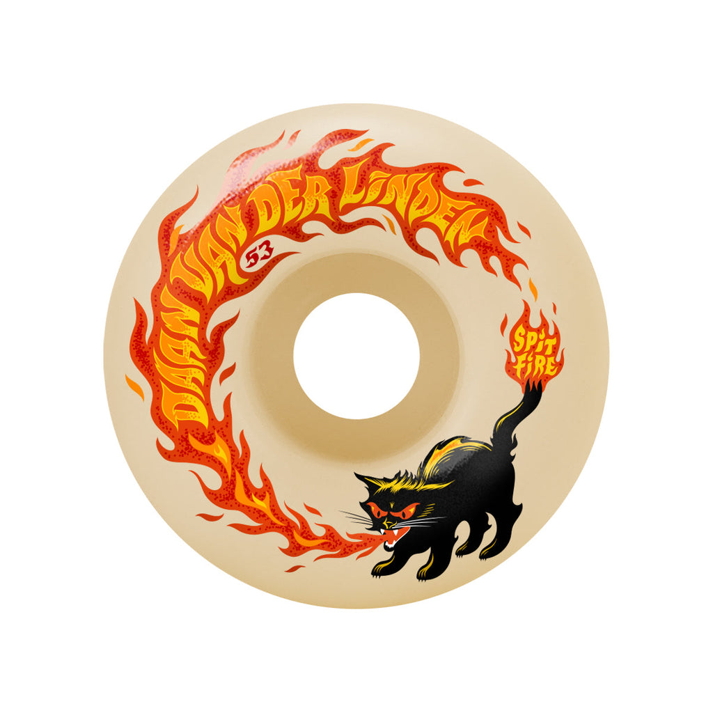 Spitfire Skateboard Wheels 53mm F4 99A Daan Pyrocat Classics Natural