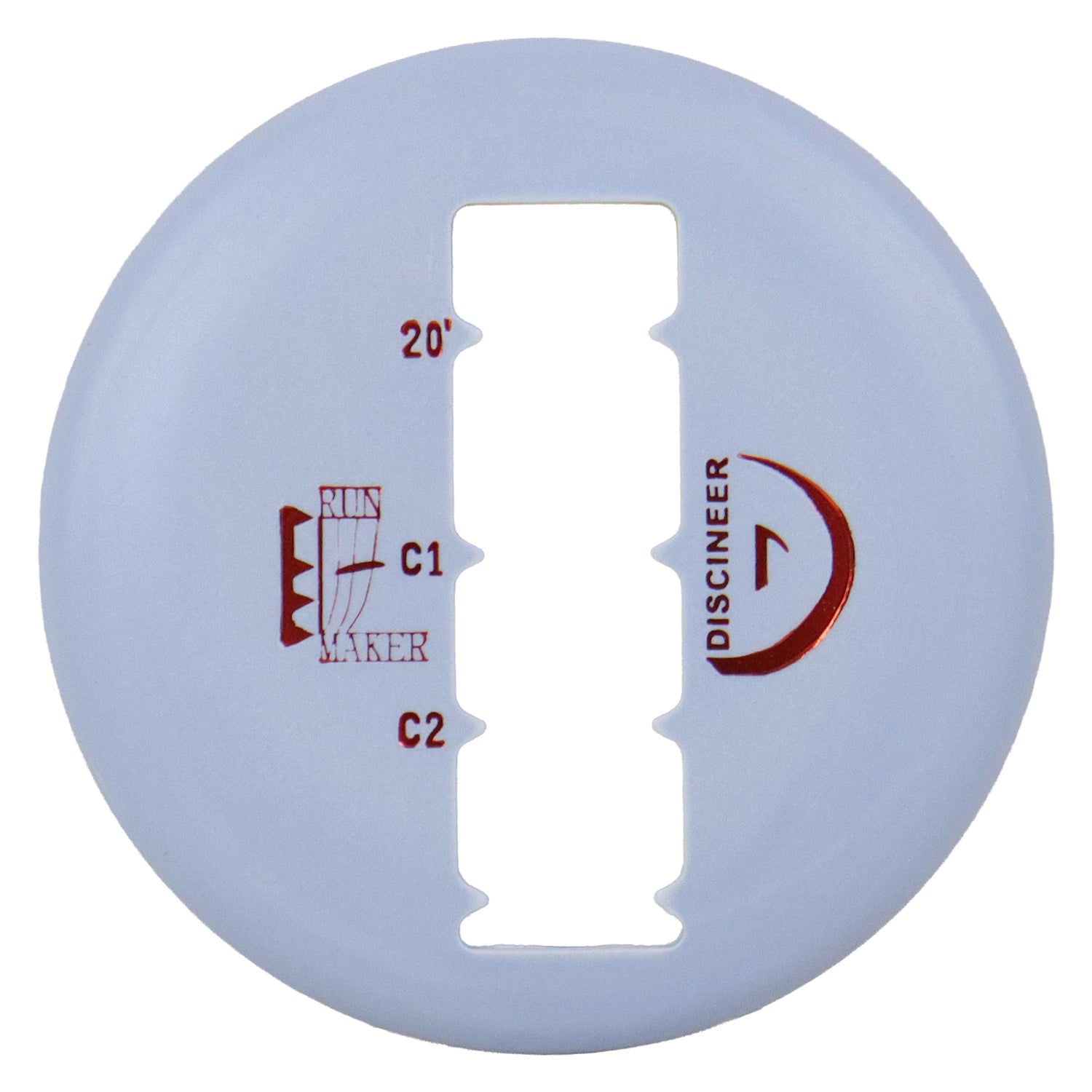 Discineer Run Maker Disc Golf Distance Estimating Mini Marker for Circle 1 & 2