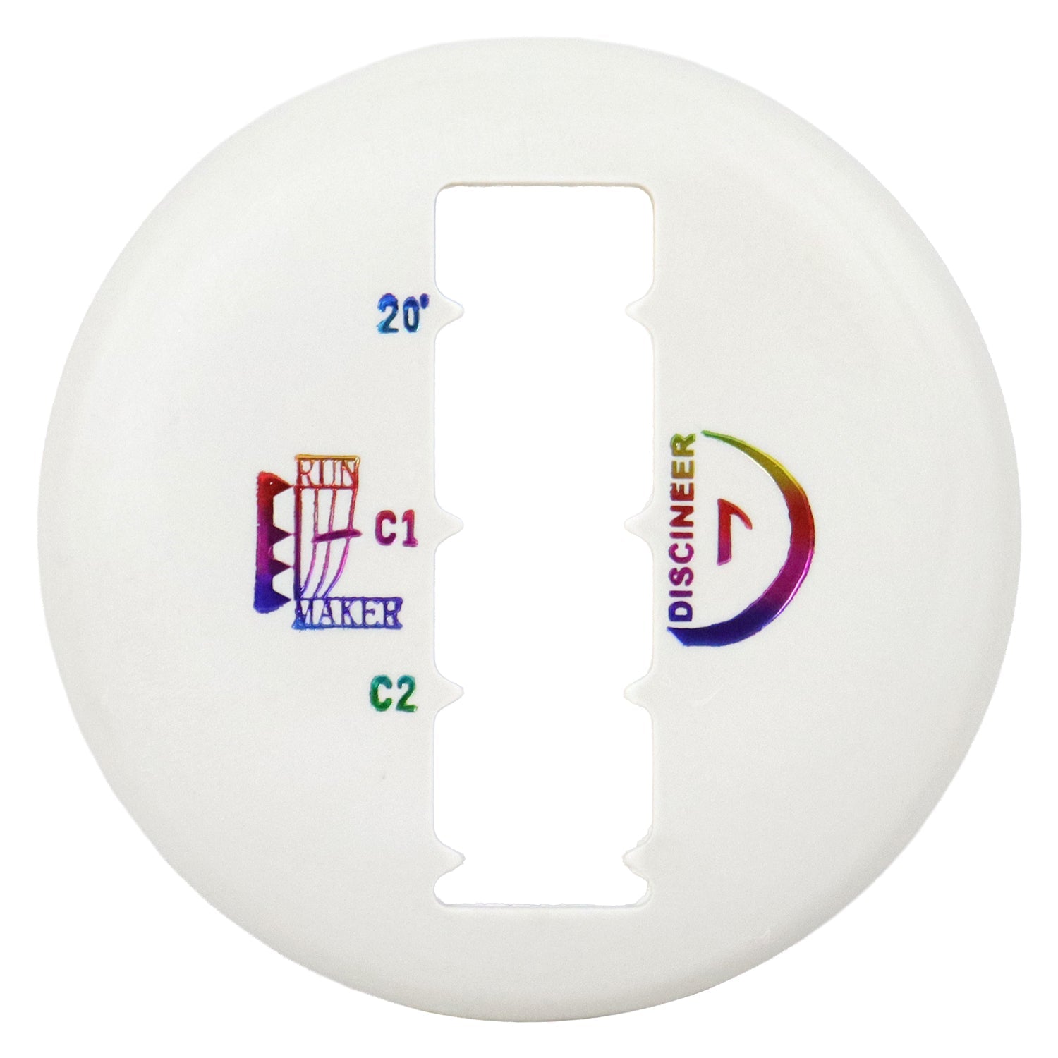 Discineer Run Maker Disc Golf Distance Estimating Mini Marker for Circle 1 & 2