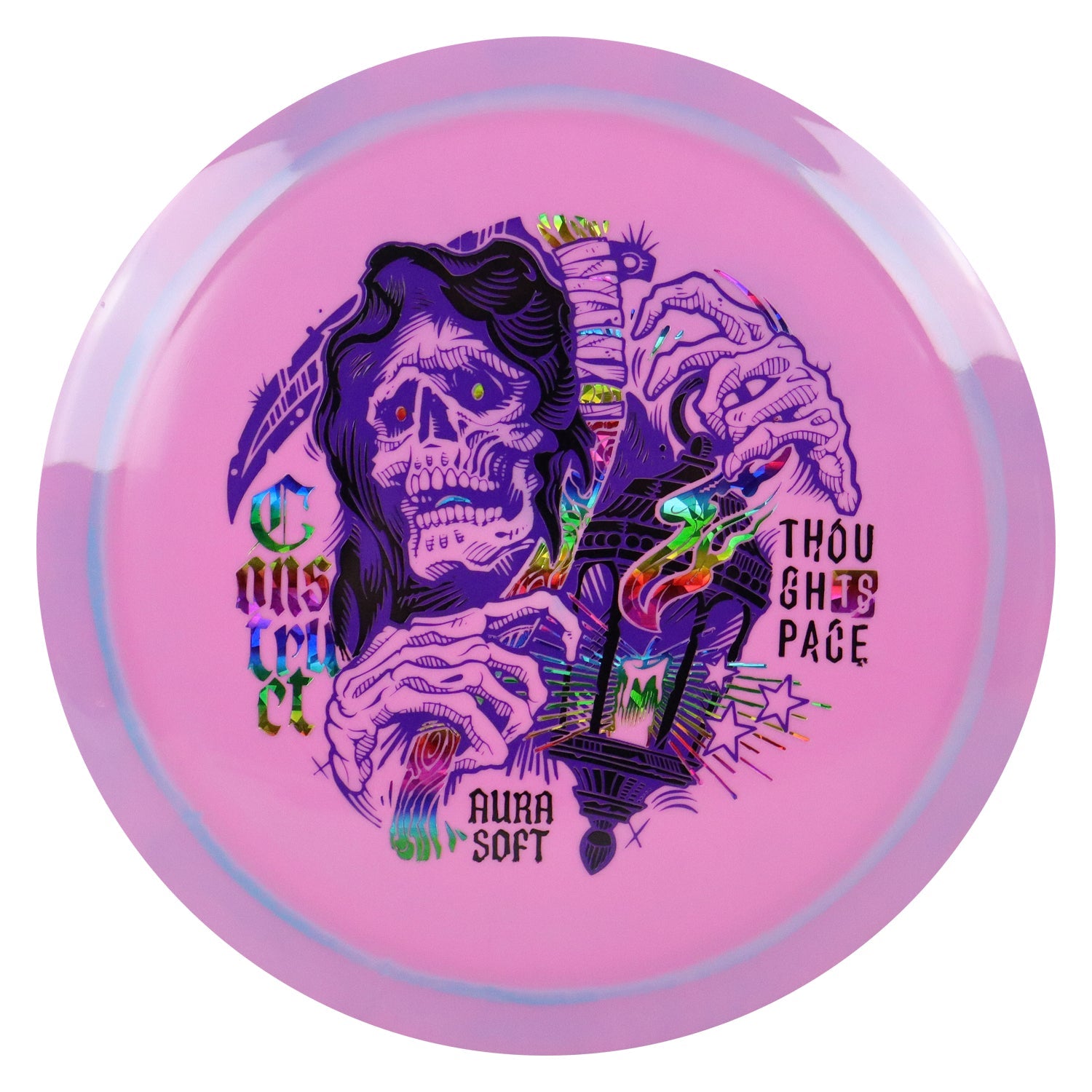 Thought Space Disc Golf Aura Soft Construct Distance Driver 10/6/-1/2 - Choose Exact Disc
