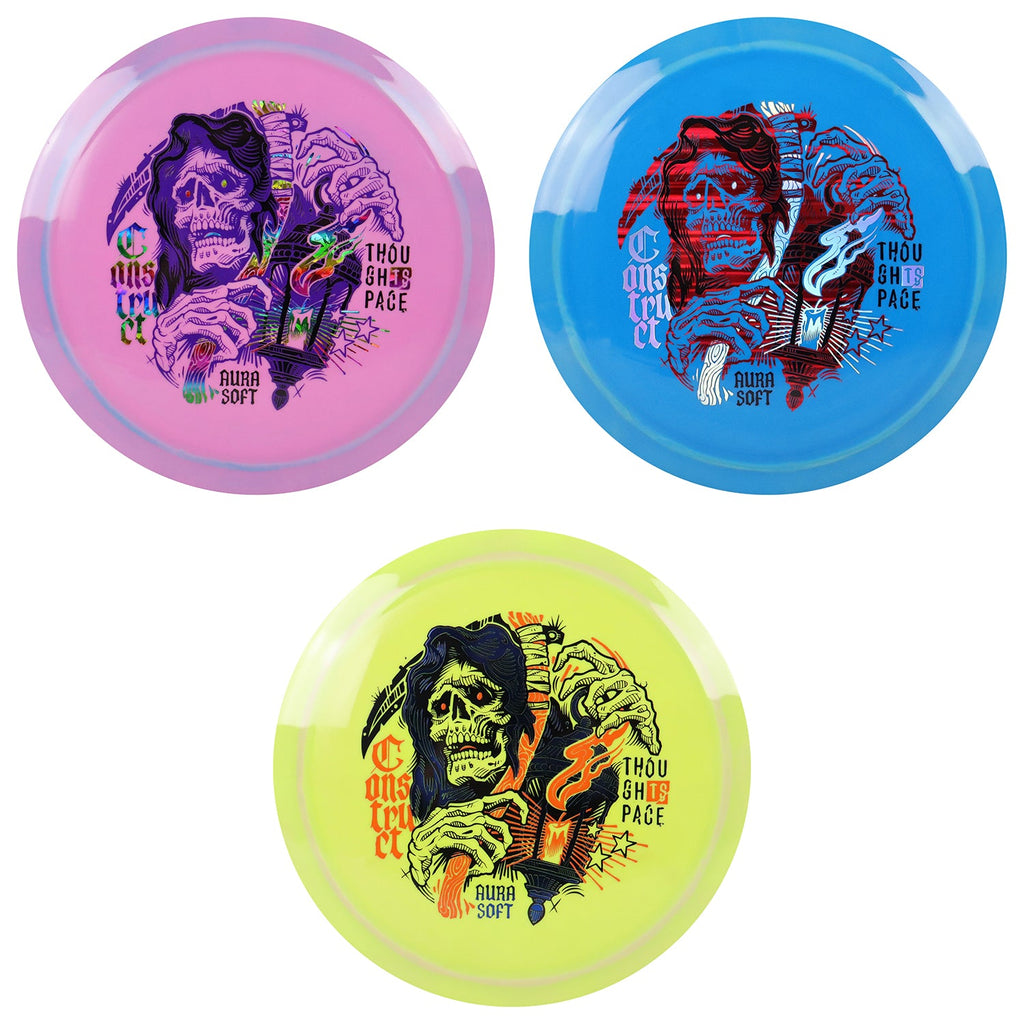 Thought Space Disc Golf Aura Soft Construct Distance Driver 10/6/-1/2 - Choose Exact Disc