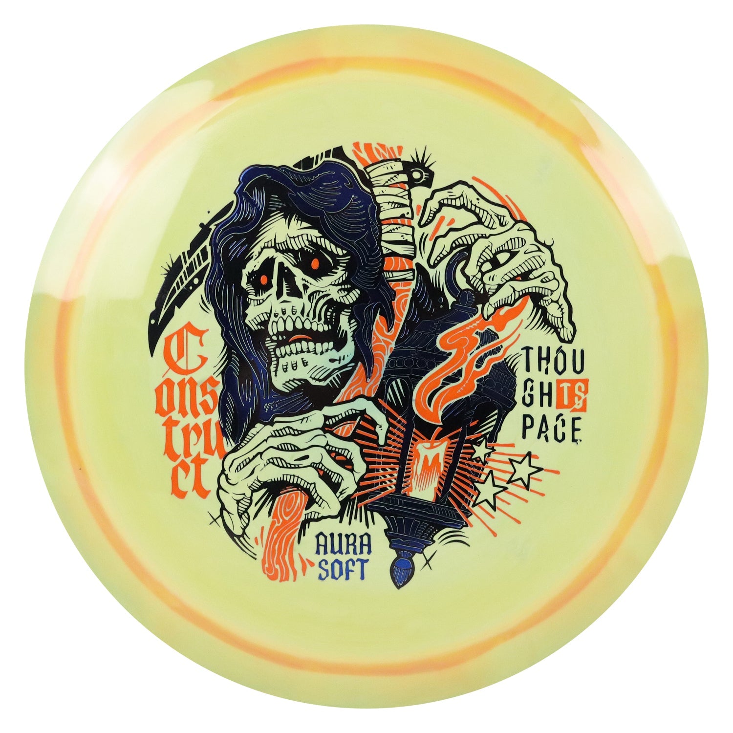 Thought Space Disc Golf Aura Soft Construct Distance Driver 10/6/-1/2 - Choose Exact Disc